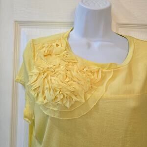 The Limited butter yellow Rosette detail top size XL Work Church Office